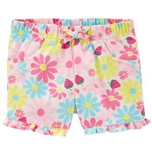 Toddler Girl Carter's Floral Pull-On Twill Shorts
